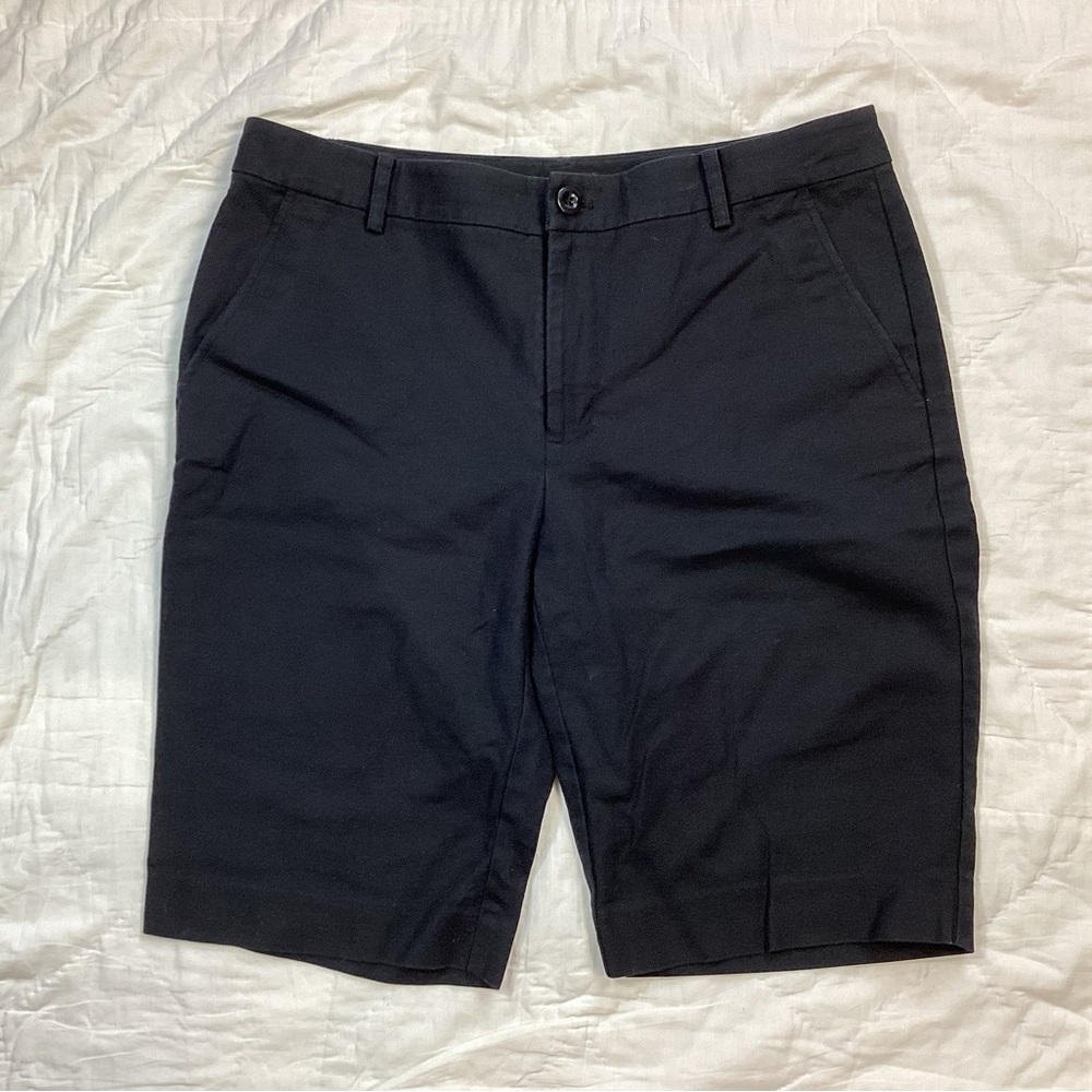 Lauren Ralph Lauren Black Chino Bermuda Shorts 6